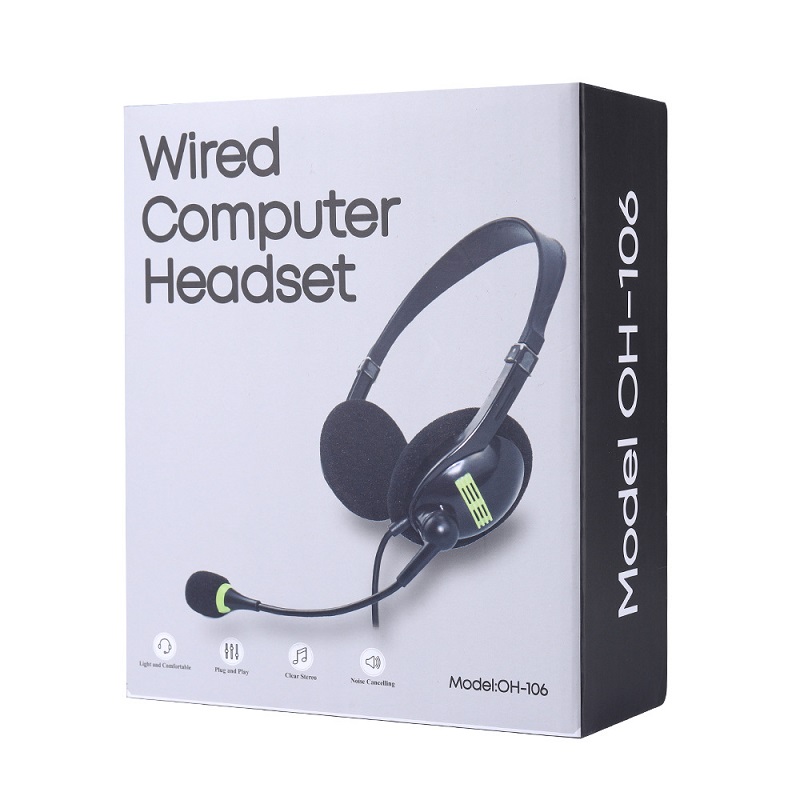 iLead Computer headset, Adjustable Wired Headphones with Microphone For Laptop, Desktop - Image 3