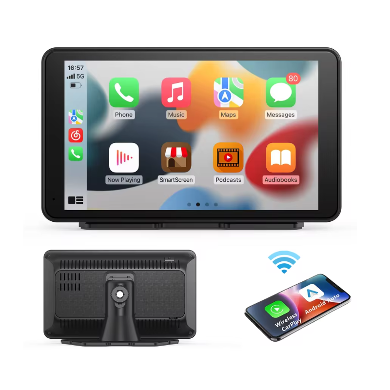 iLead 9 Inch Wireless Car Stereo with CarPlay & Android Auto WIFI Audio Player