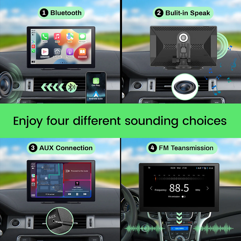 iLead 9 Inch Wireless Car Stereo with CarPlay & Android Auto WIFI Audio Player - Image 4