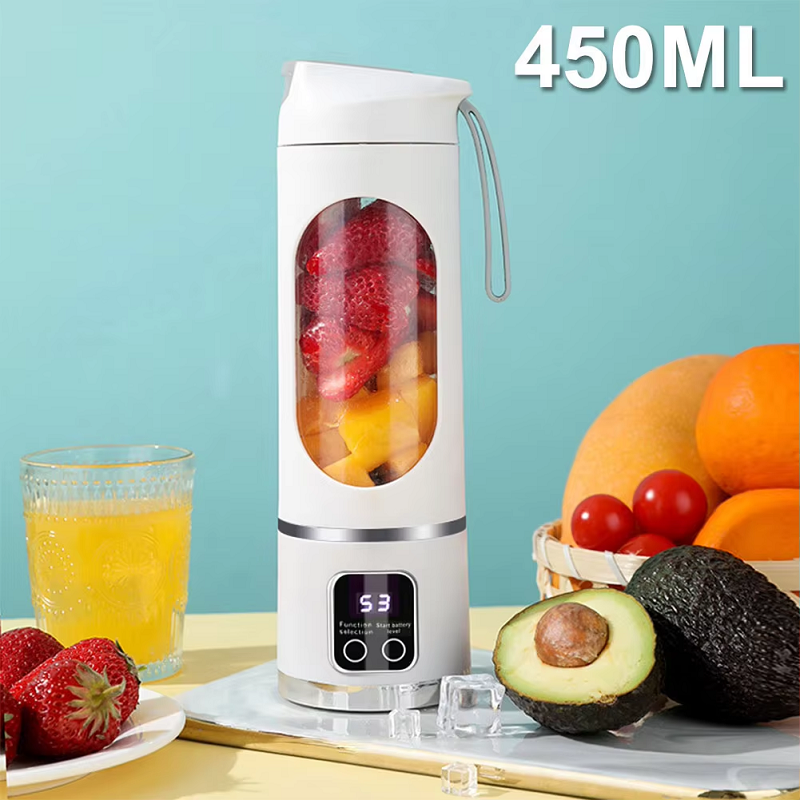 iLead Portable USB Rechargeable Juicer Blender Cup 450ml 8-Blade Smoothie Maker - Image 5