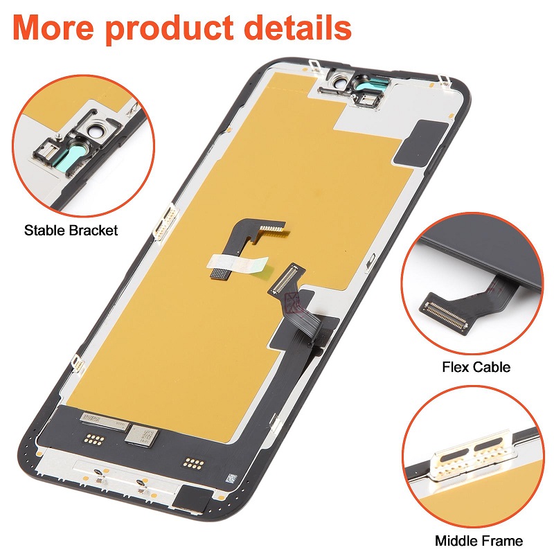 iPhone 15 PLUS Replacement Premium RJ Soft OLED Display Assembly - Image 3
