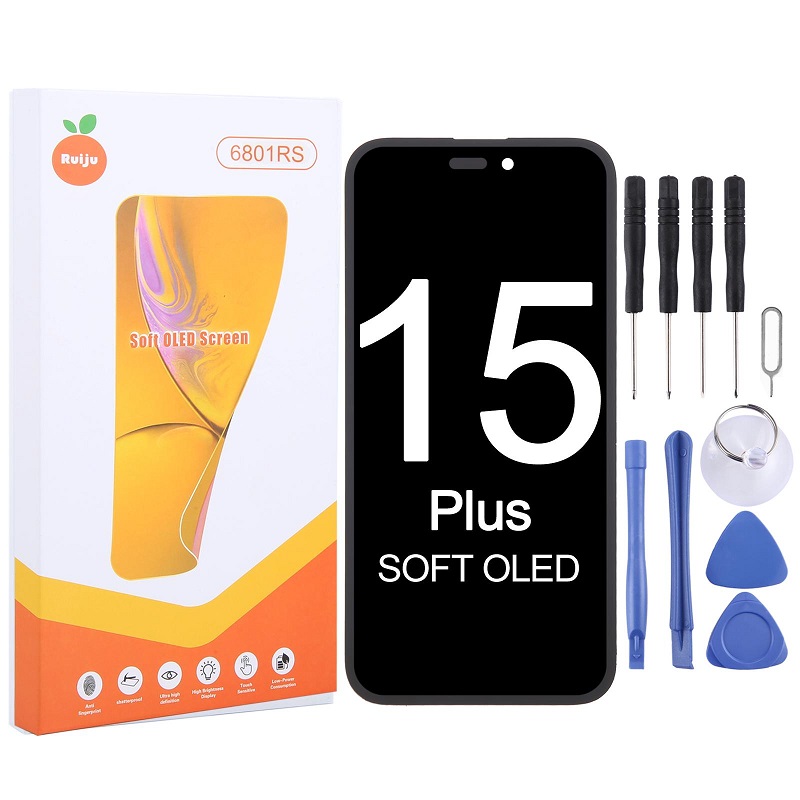 iPhone 15 PLUS Replacement Premium RJ Soft OLED Display Assembly