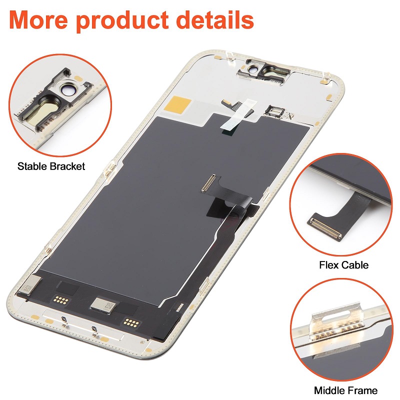 iPhone 15 Pro Max Screen Replacement Premium RJ Soft OLED Display Assembly - Image 3