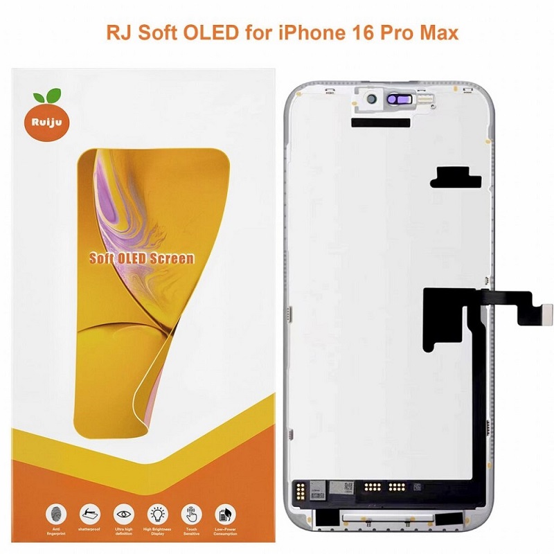 iPhone 16 Pro Max Screen Replacement Premium RJ Soft OLED Display Assembly - Image 11