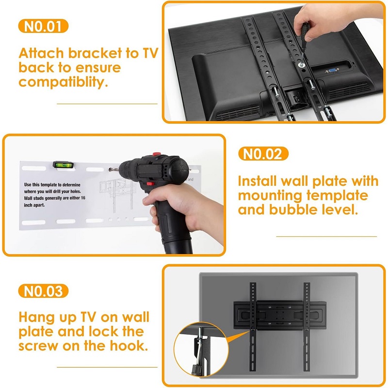 iLead Universal TV Wall Mount Bracket 26–65", VESA Patterns 400×400mm - Image 6