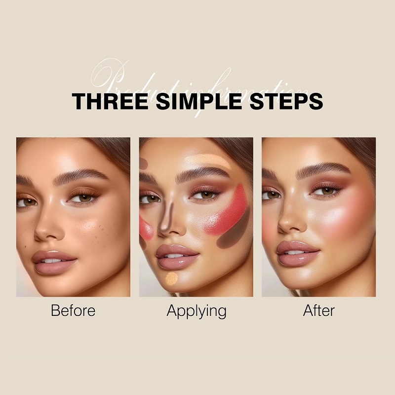 MAYCHEER 3-Piece Makeup Stick Set – Contour, Highlighter & Blush - Image 8